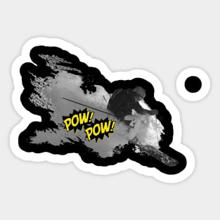 Skiing Powder Sticker